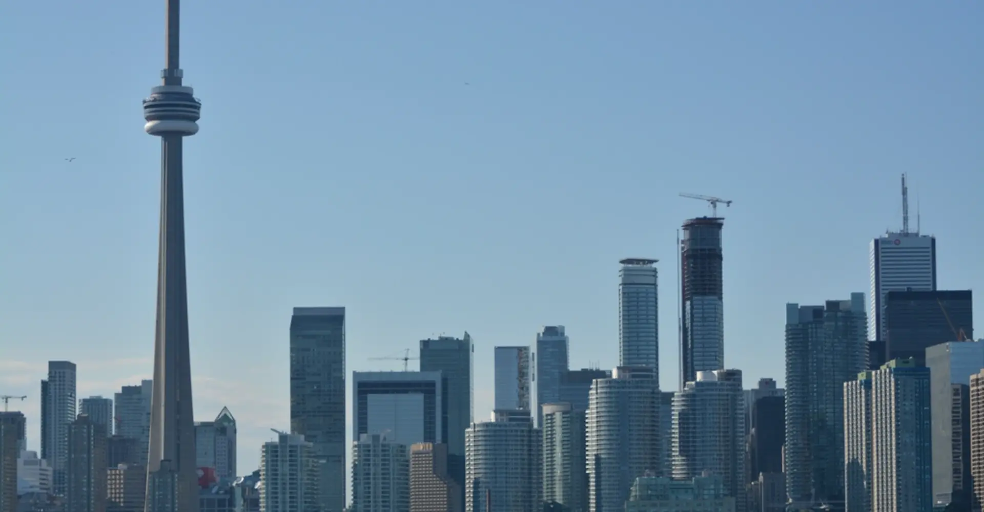 Canada city skyline at dusk
